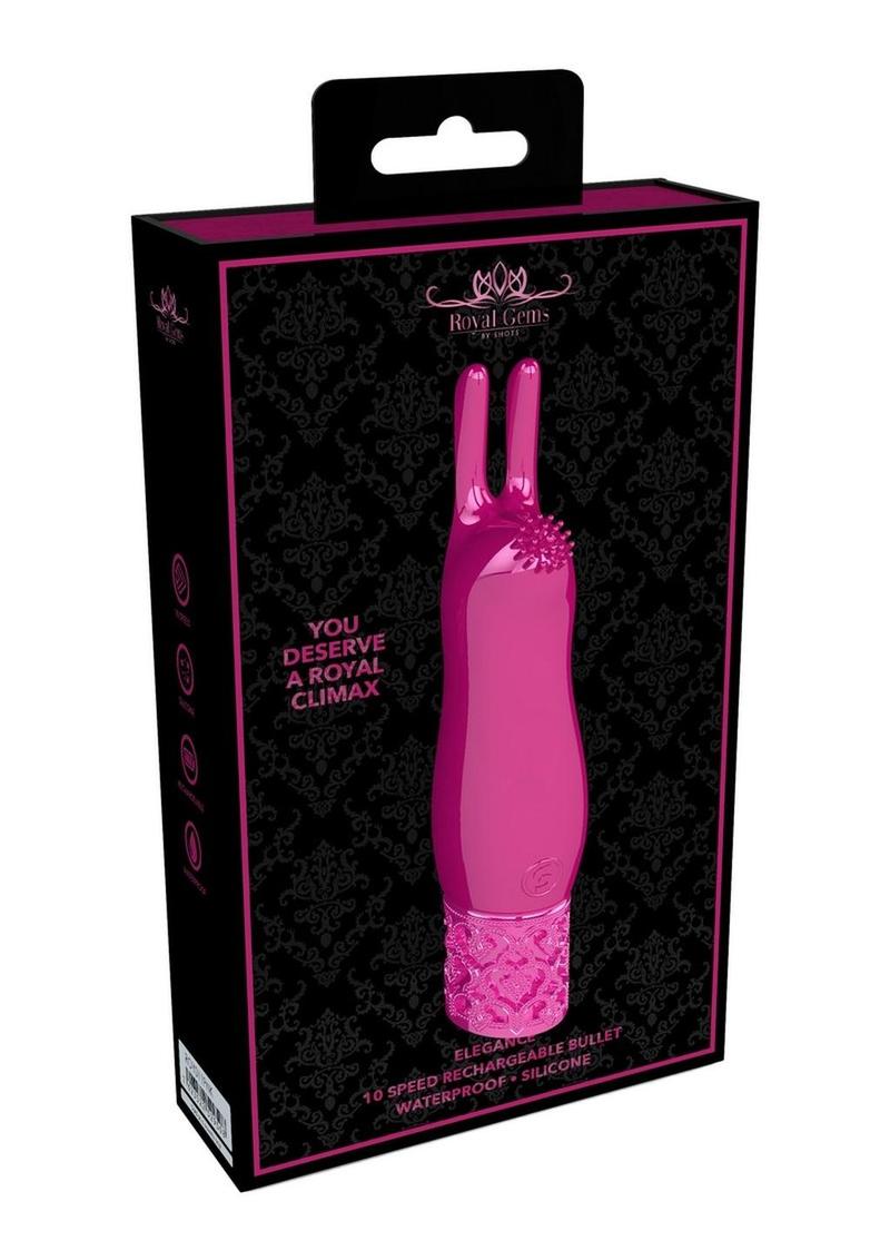 Royal Gems Elegance Silicone Rechargeable Bullet 10-Speed Toy