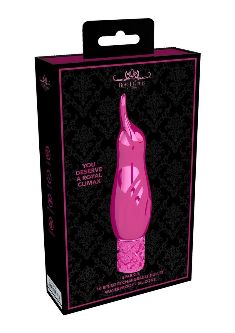 Royal Gems Sparkle Silicone Rechargeable Bullet Vibrator