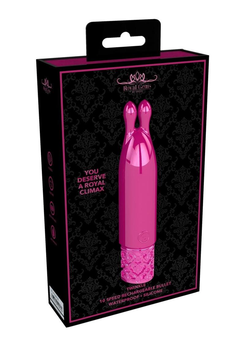 Royal Gems Twinkle Silicone Rechargeable Bullet Vibrator