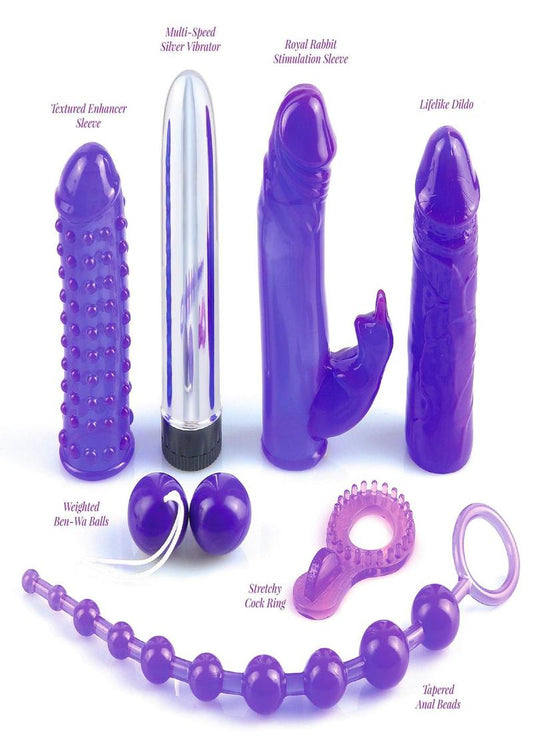 Royal Rabbit Vibrating Pleasure 7-Piece Kit