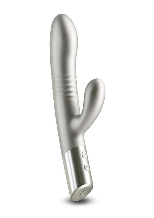 Royals Grace Rechargeable Rabbit Vibrator – Gray
