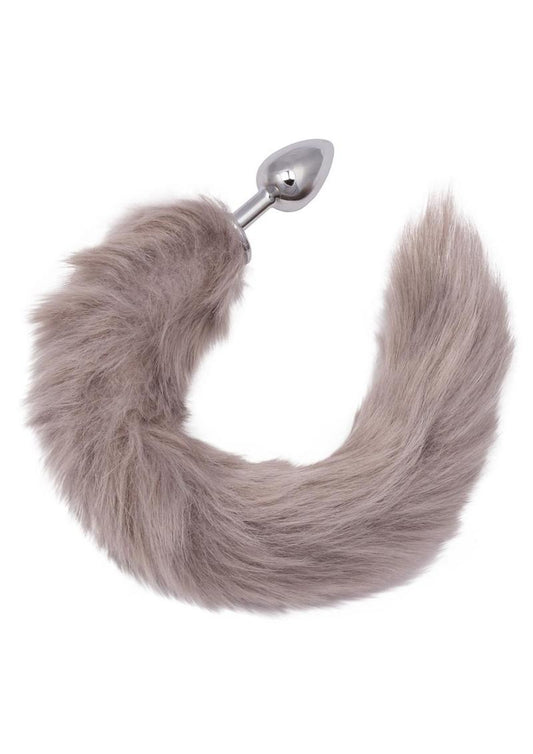 CalExotics Running Wild Grey Faux Fur Tail