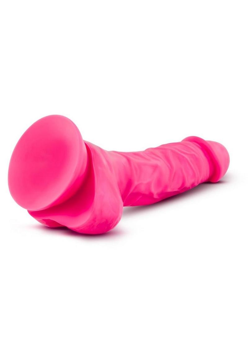 Ruse Hypnotize Silicone Dildo with Balls 7.5 Inch Cerise