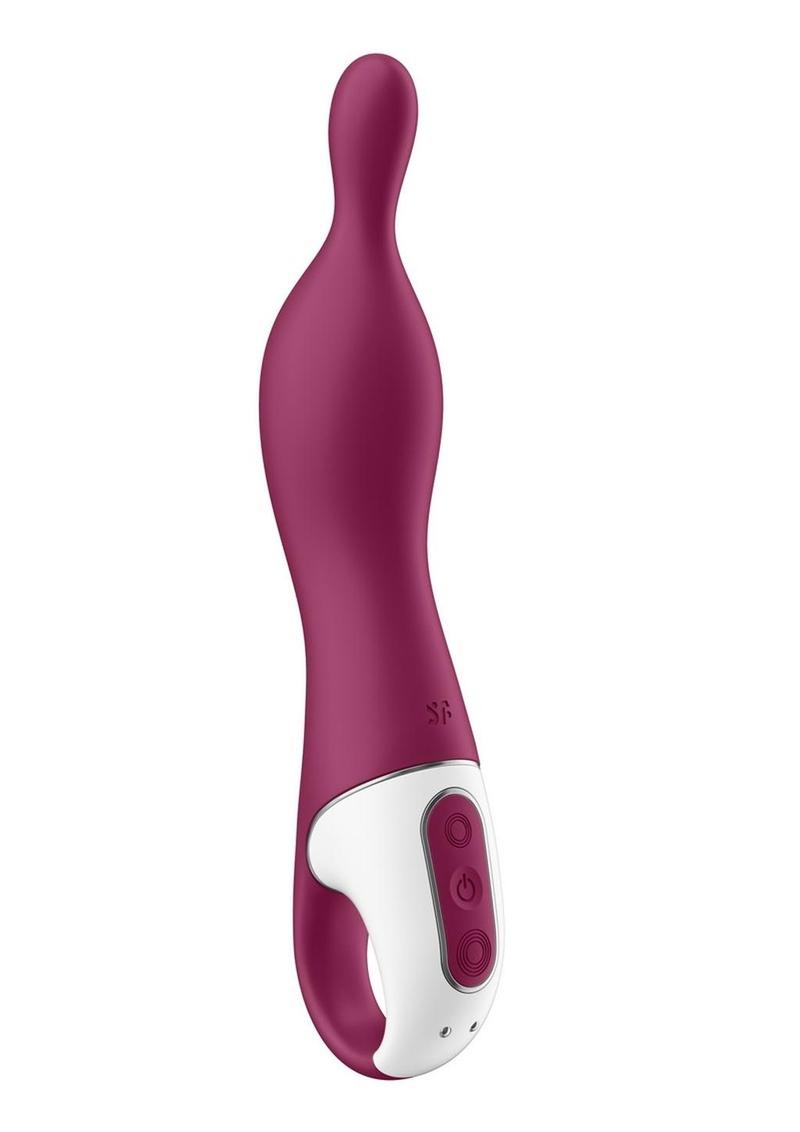 Satisfyer A-Mazing 1 Rechargeable Berry Silicone A-Spot Vibrator