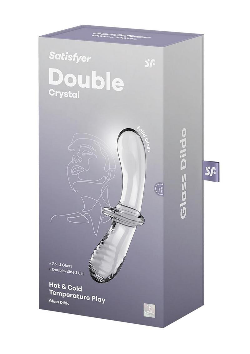 Satisfyer Double Crystal Glass With Versatile Use Dildo