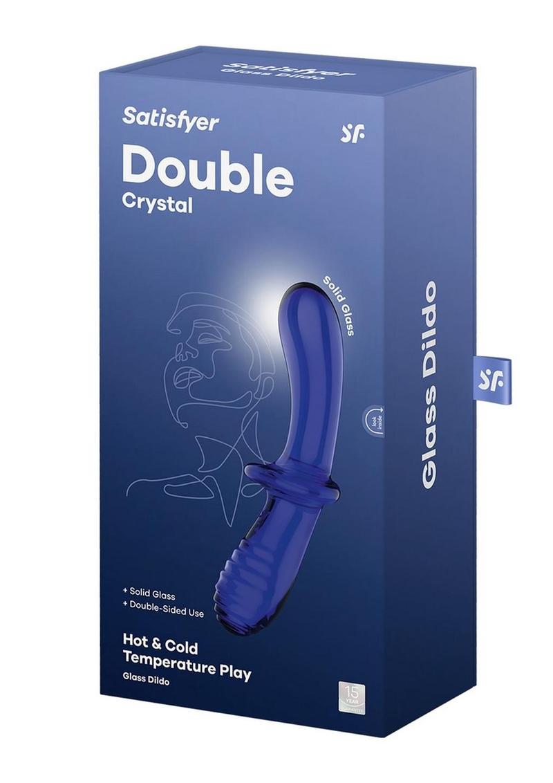 Satisfyer Double Crystal Glass With Versatile Use Dildo