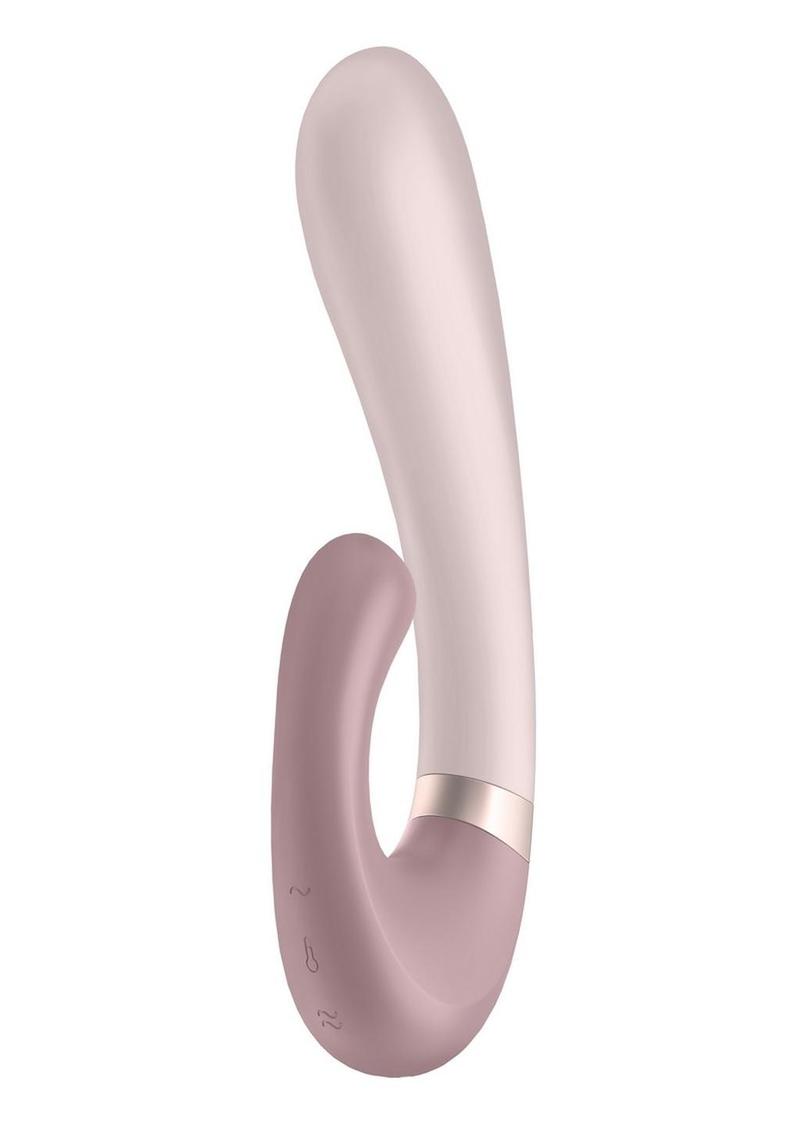Satisfyer Heat Wave Silicone Heated Dual Stimulation Vibrator