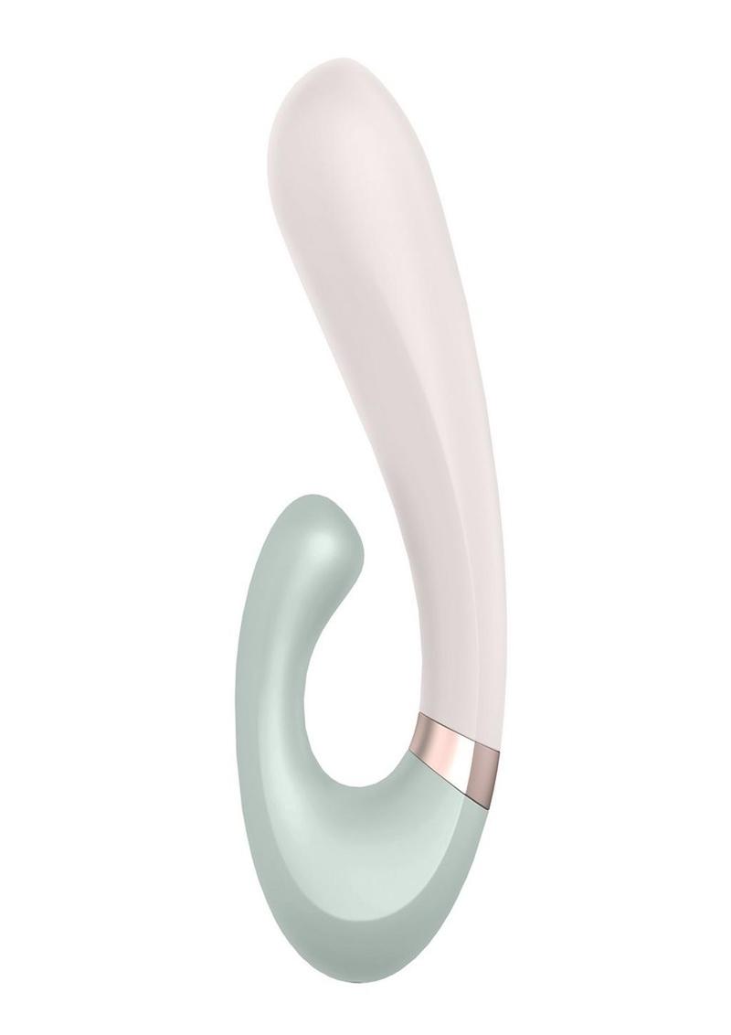 Satisfyer Heat Wave Silicone Heated Dual Stimulation Vibrator