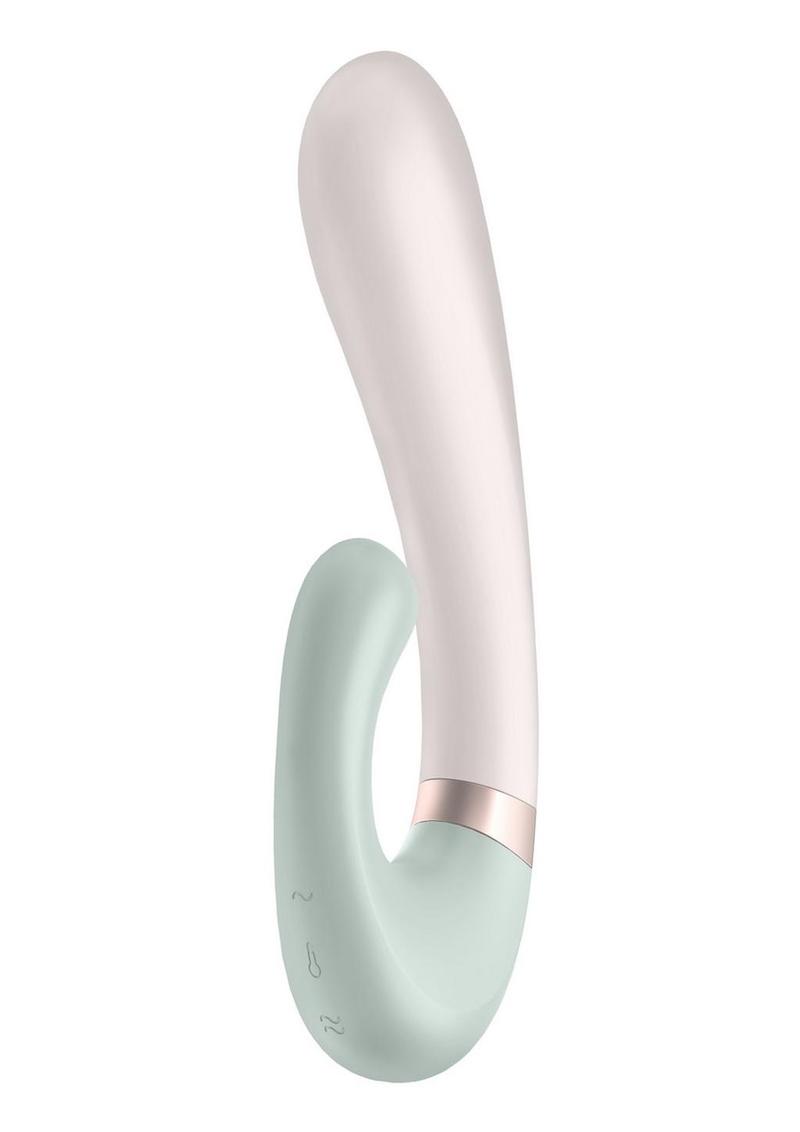 Satisfyer Heat Wave Silicone Heated Dual Stimulation Vibrator