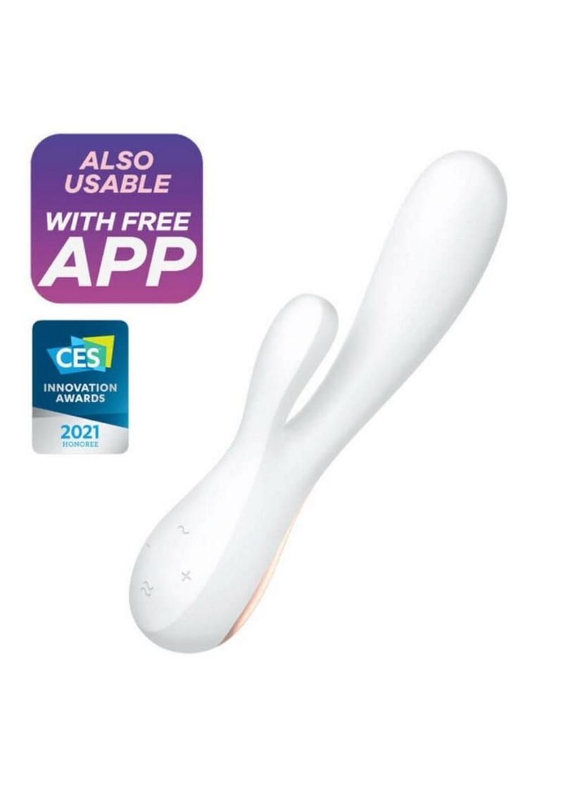 Satisfyer Mono Flex Silky Silicone Rabbit Vibe With Flexible Design