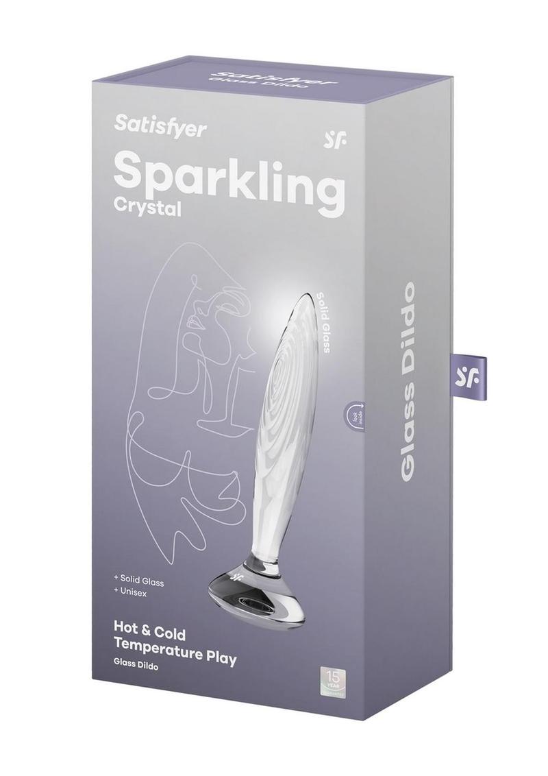 Satisfyer Sparkling  Crystal Glass With Unisex Pleasure Dildo