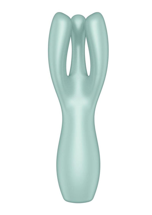 Satisfyer Threesome Rechargeable Silicone Vibrator with Dual Stimulation
