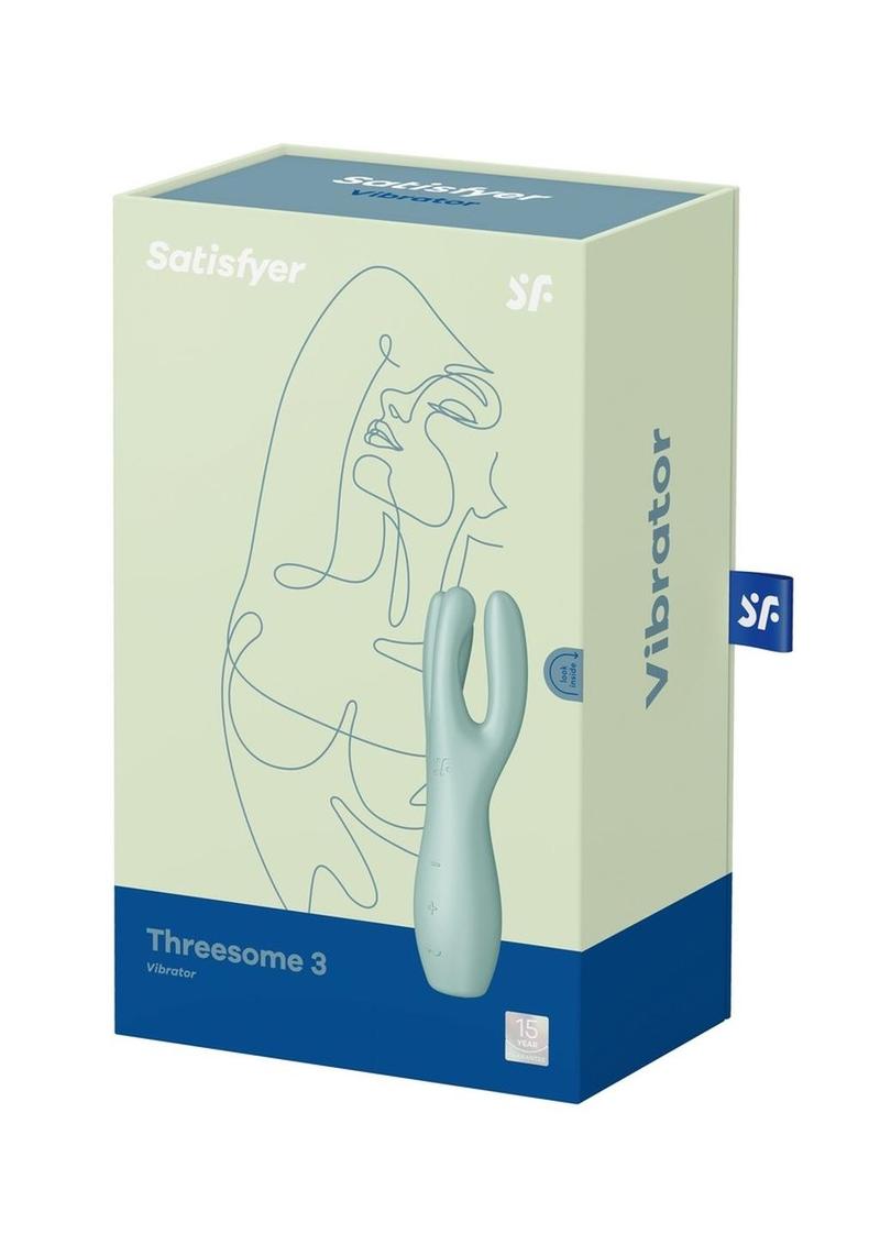Satisfyer Threesome Rechargeable Silicone Vibrator with Dual Stimulation