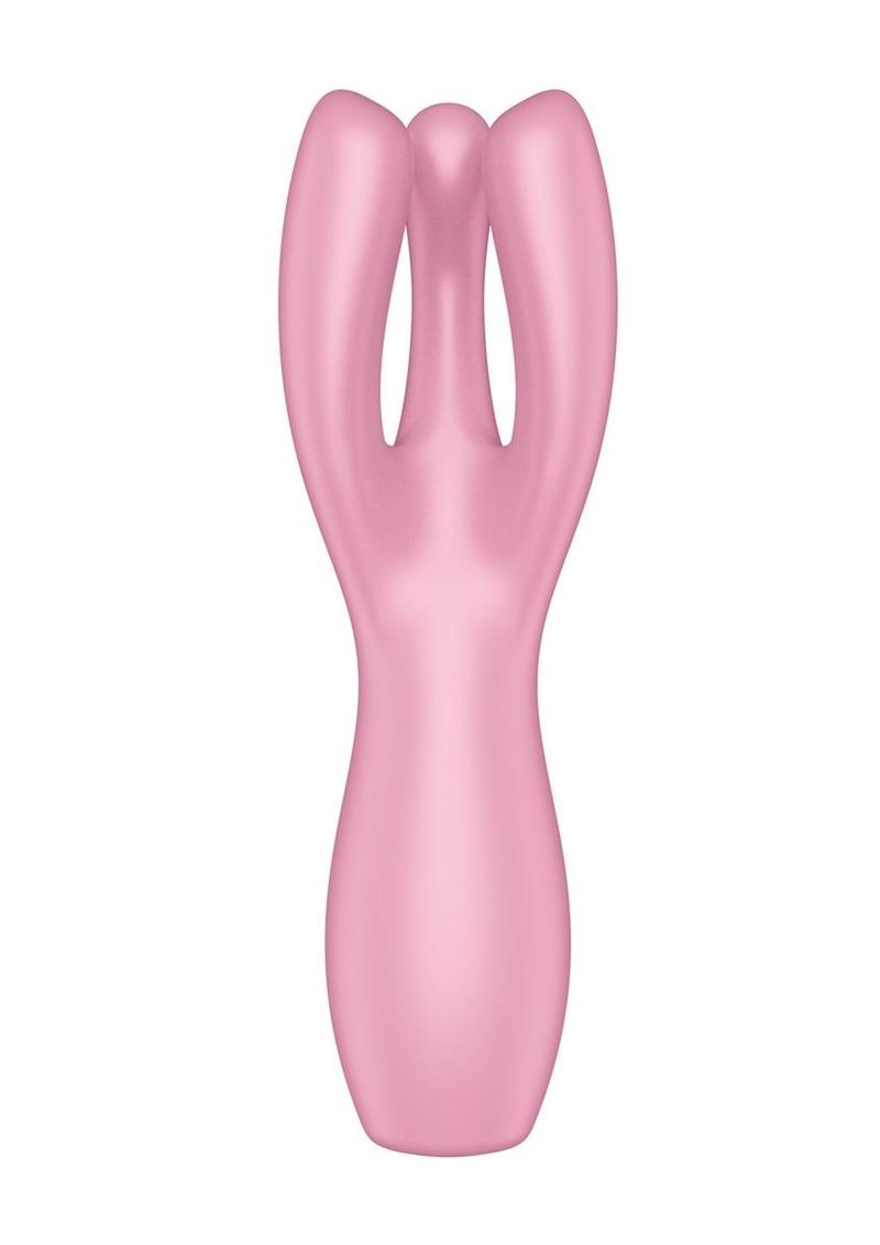Satisfyer Threesome Rechargeable Silicone Vibrator with Dual Stimulation