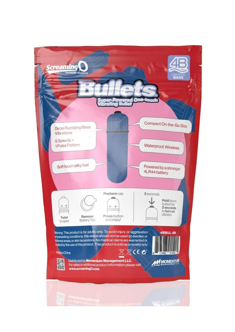 Screaming O 4B Super-Powered One-Touch Vibrating Bullet