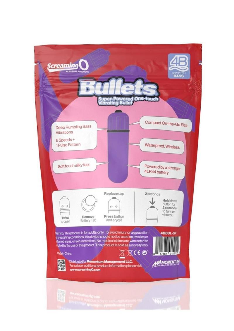 Screaming O 4B Super-Powered One-Touch Vibrating Bullet