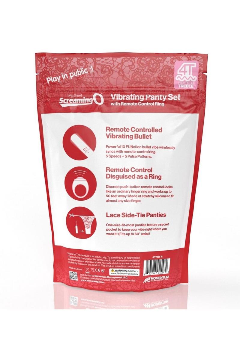 Screaming O My Secret 4T Vibrating Panty Set