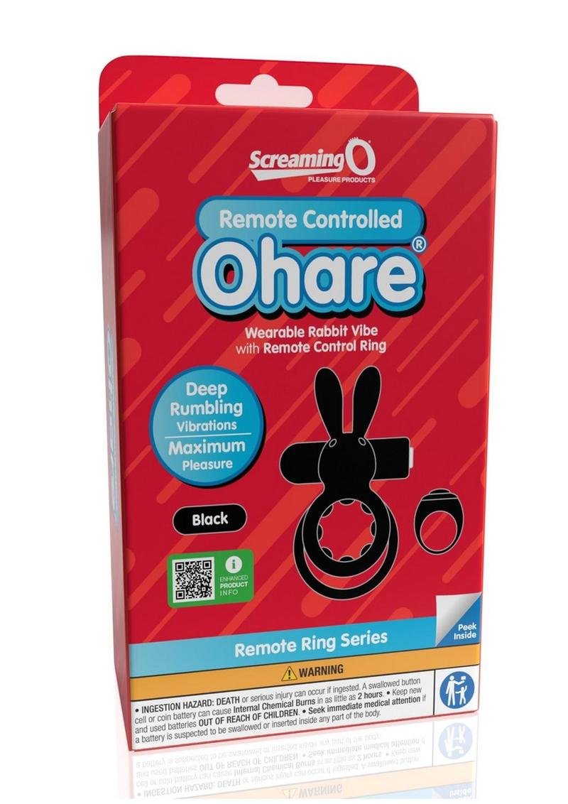 Screaming O Ohare Remote Control Rechargeable Vibrating Cock Ring