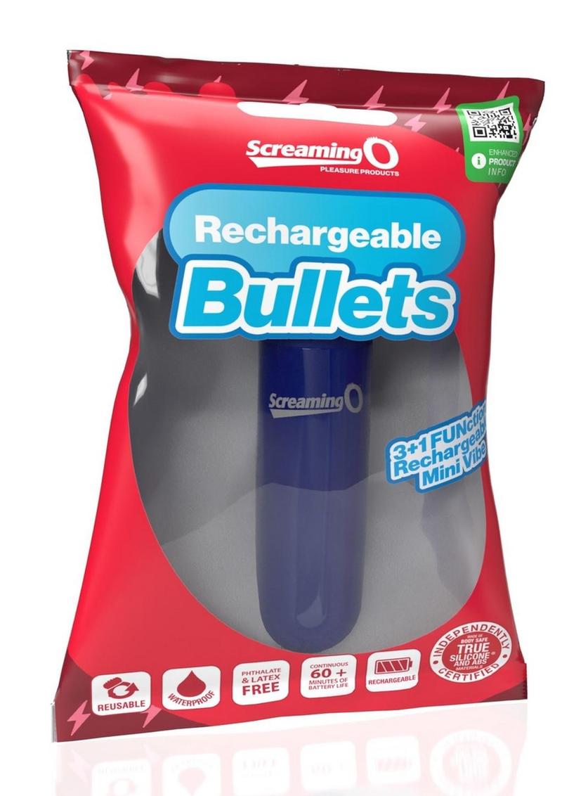 Screaming O Rechargeable Bullets - 3+1 Function Mini Vibrator