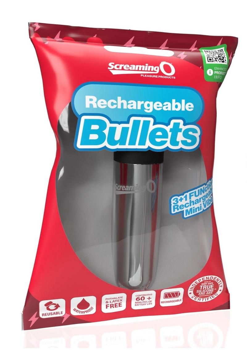 Screaming O Rechargeable Bullets - 3+1 Function Mini Vibrator