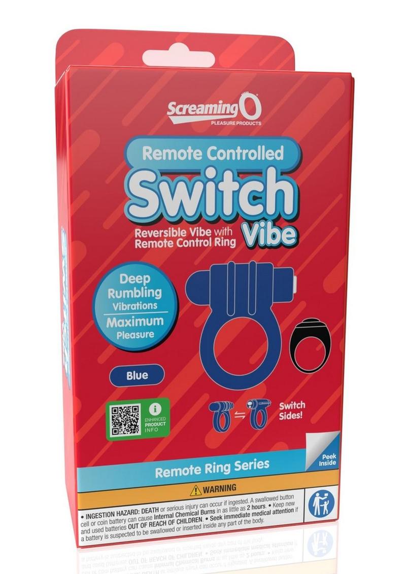 Screaming O Remote Controlled Switch Vibe Silicone Ring with Remote