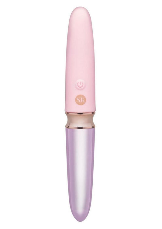 Secret Kisses Lipstick Dual-Ended Glass And Silicone Vibrator
