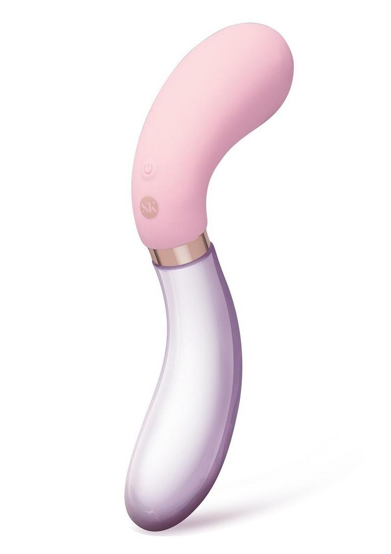 Secret Kisses S-Wand  Dual Ended Glass & Silicone Vibrator
