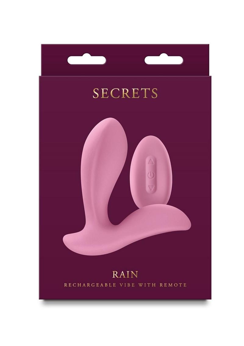 Secrets Rain Rechargeable Silicone Remote Control Vibrators