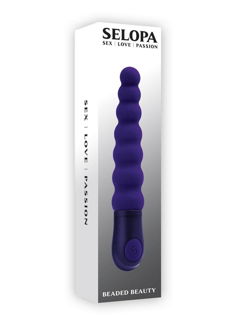 Selopa Beaded Beauty Silicone Vibrator Purple