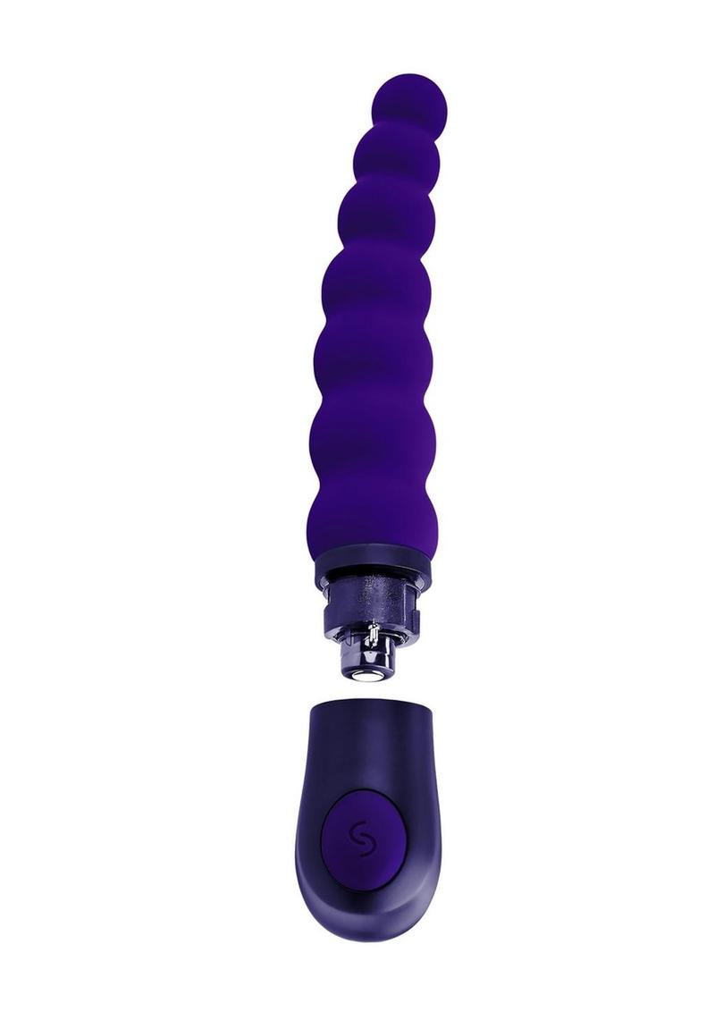 Selopa Beaded Beauty Silicone Vibrator Purple