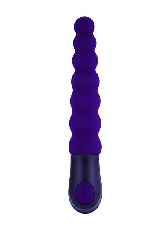 Selopa Beaded Beauty Silicone Vibrator Purple