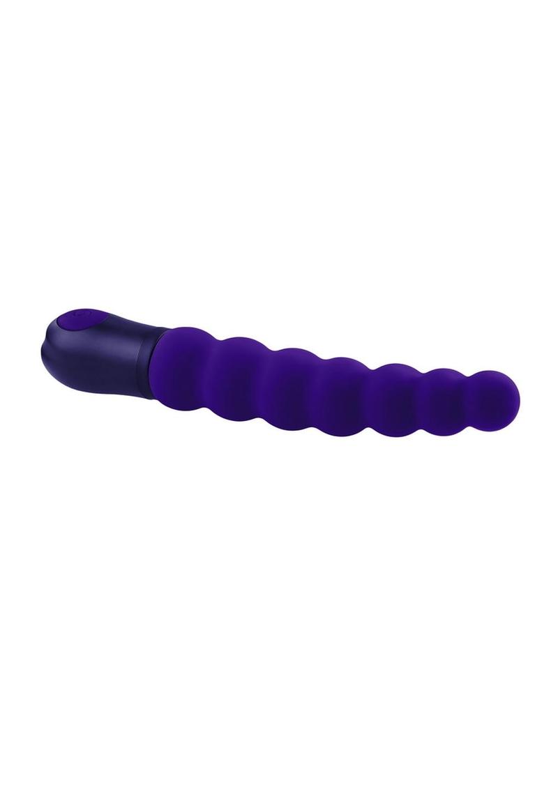 Selopa Beaded Beauty Silicone Vibrator Purple