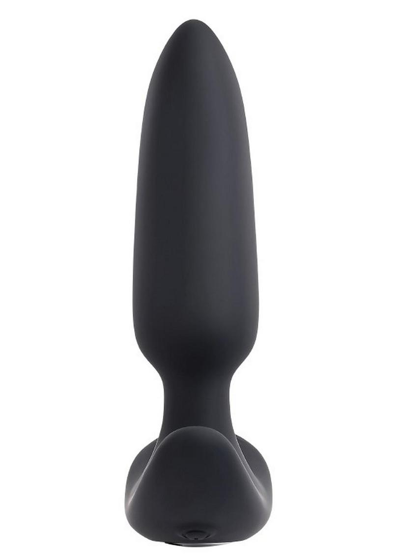 Selopa Black Beauty Rechargeable Silicone Vibrating Anal Plug