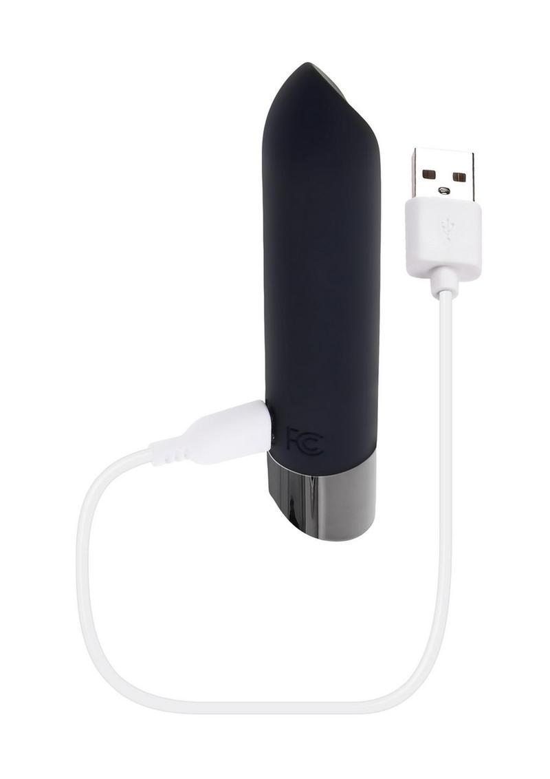 Selopa Little Buddy Rechargeable Silicone Bullet Vibrator - Black