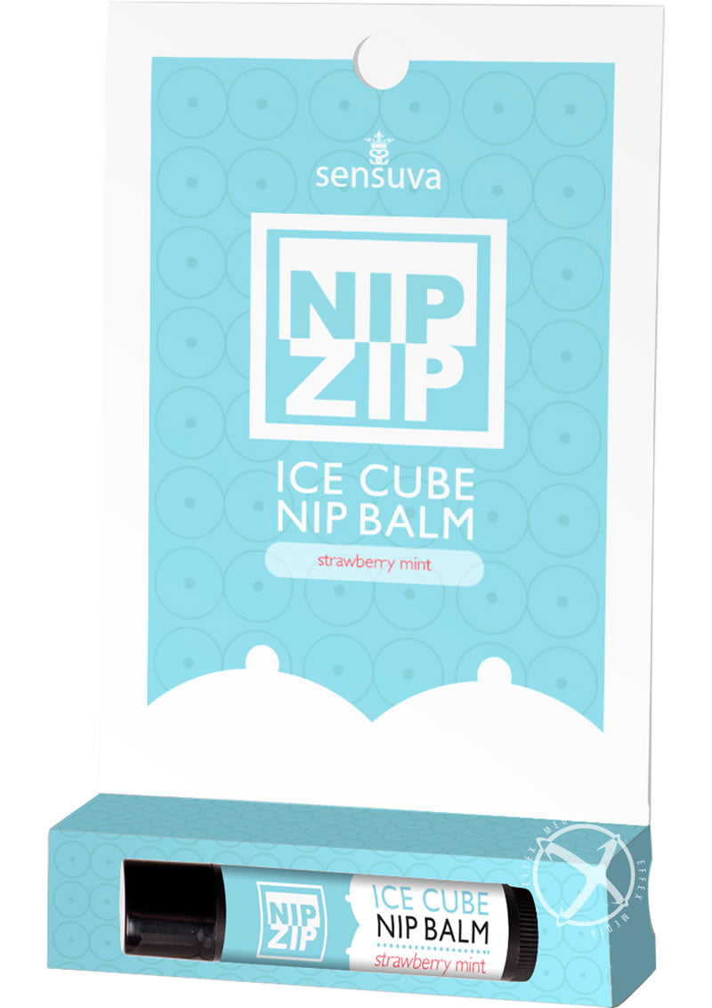 Sensuva Nip Zip Ice Cube Nipple Balm Strawberry Mint