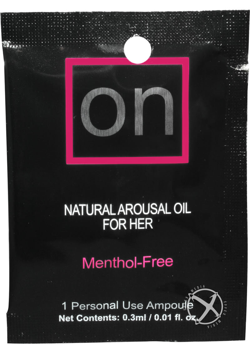 Sensuva On Natural Arousal Oil for Her Menthol Free