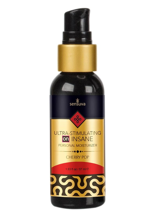 Sensuva On Insane Ultra Stimulating Cherry Pop Hybrid Lubricant
