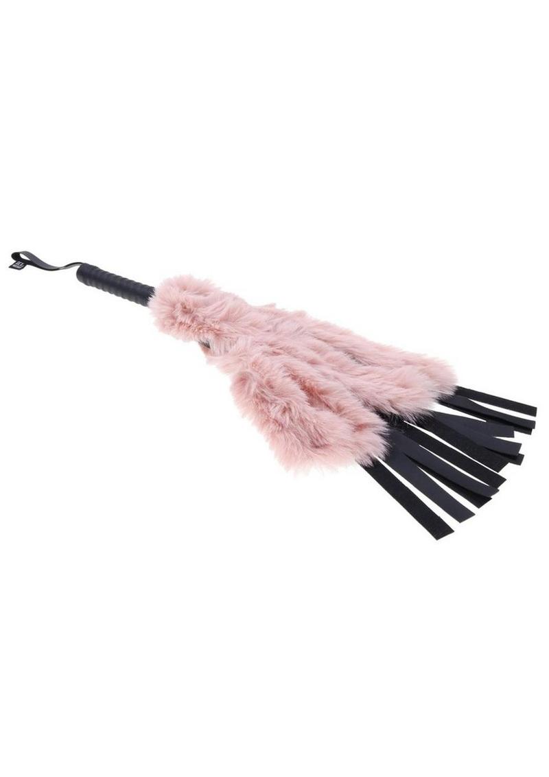 Sex And Mischief Brat Faux Fur Flogger Pink And Black Impact Play