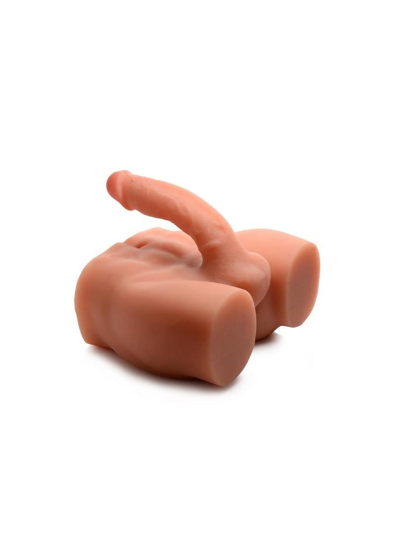 Sex Flesh Double Up Dennis Combo Dildo And Masturbator