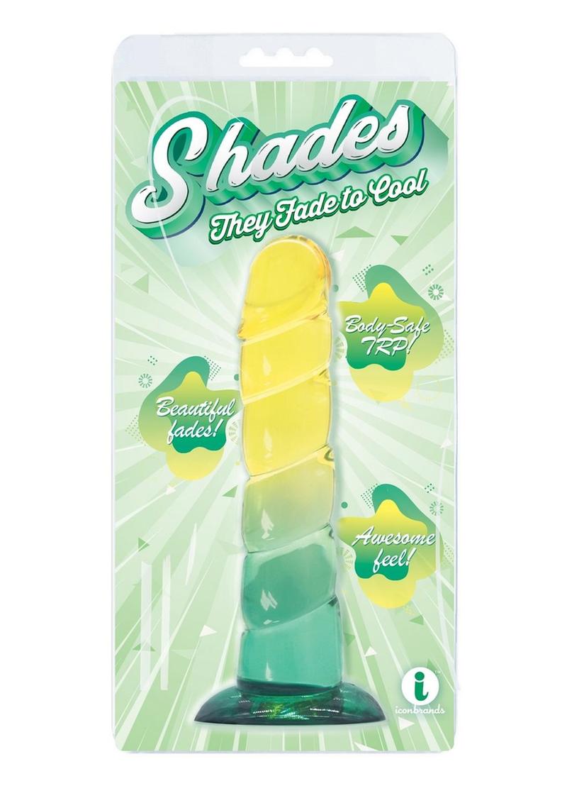 Shades Swirl Dildo With Suction Cup
