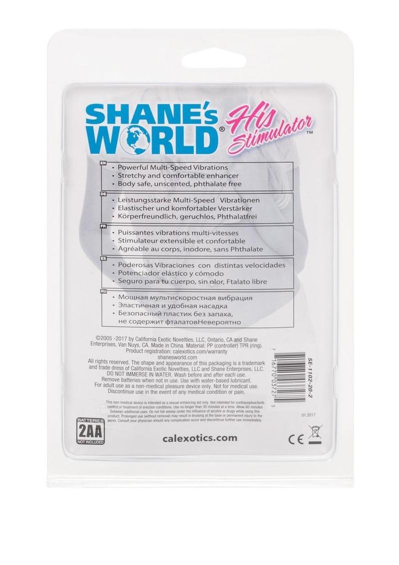 Shane’s World His Stimulator Multi-Speed Vibro Ring for Him