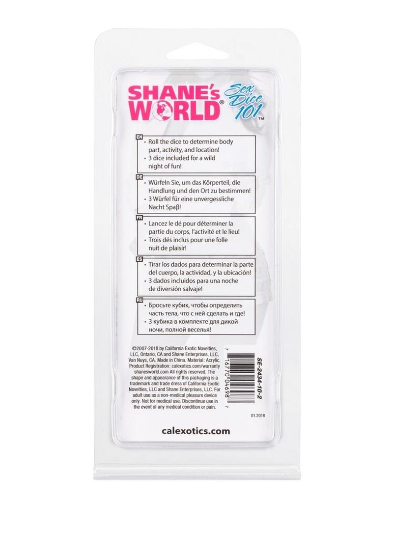 Shane’s World Sex Dice 101 Playful Adult Dice Game