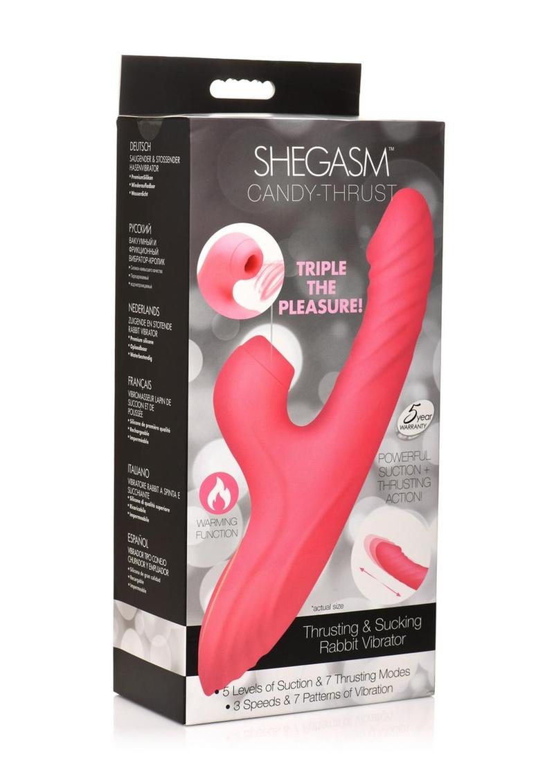 Shegasm Candy Thrusting And Sucking Rabbit Vibrator