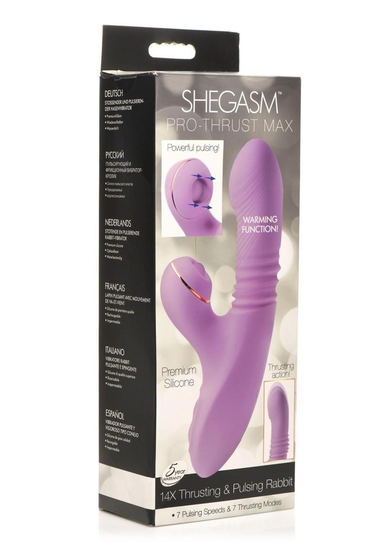 Shegasm Pro Thrust Max Silicone Thrusting & Pulsing Rabbit