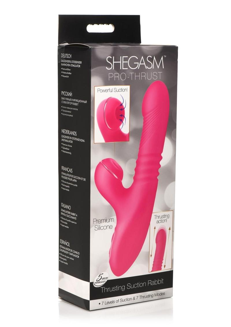 Shegasm Pro-Thrust Thrusting Suction Rabbit Vibrator