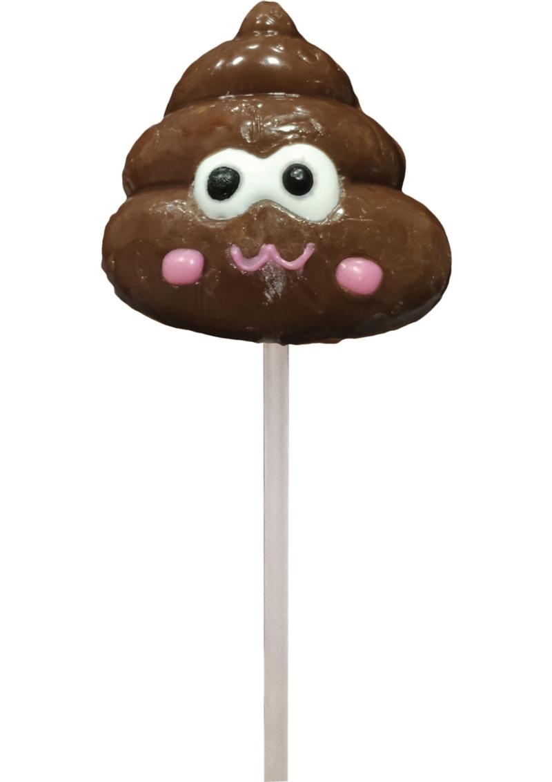 Shit Face Chocolate Flavored Lollipop For Fun Poop Pop