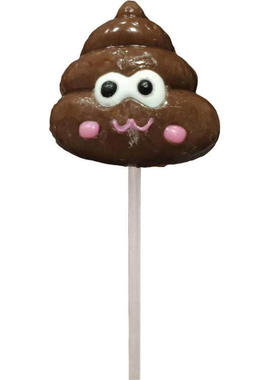 Shit Face Chocolate Flavored Lollipop For Fun Poop Pop