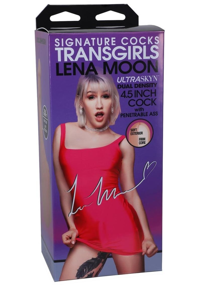 Signature Cocks Transgirls Lena Moon UltraSkin Cock with Penetrable Ass