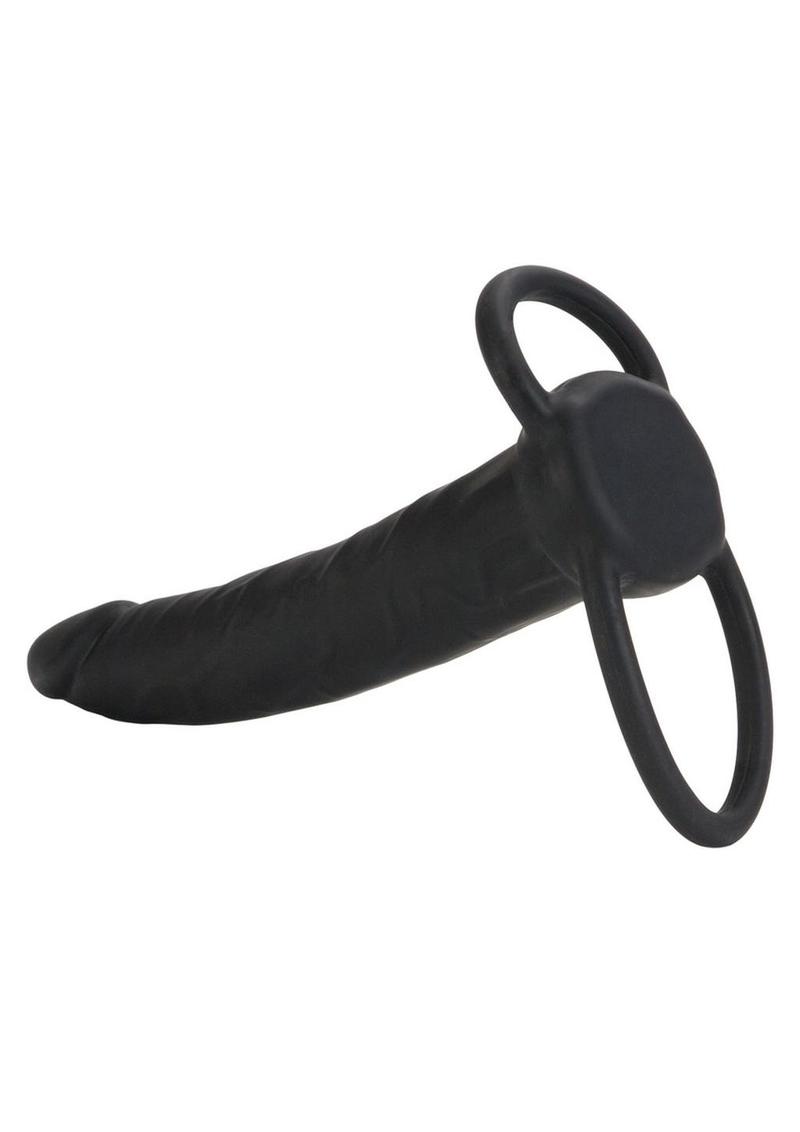 CalExotics Silicone Double Rider Cock Ring With Dual Penetration