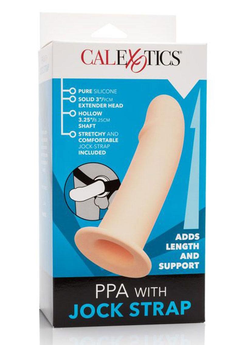 CalExotics Pure Silicone PPA Penis Extender with Jock Strap